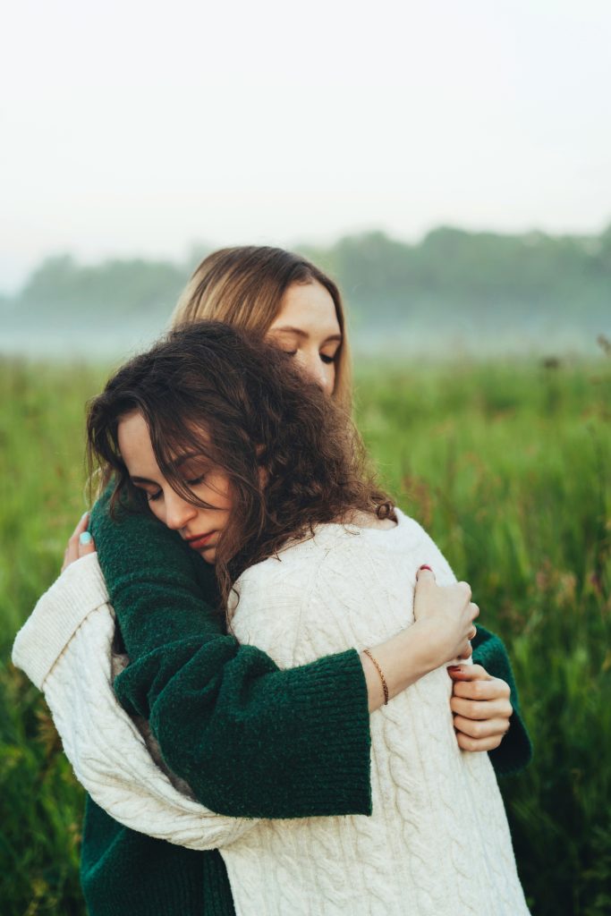 Friend's Comforting Each Other