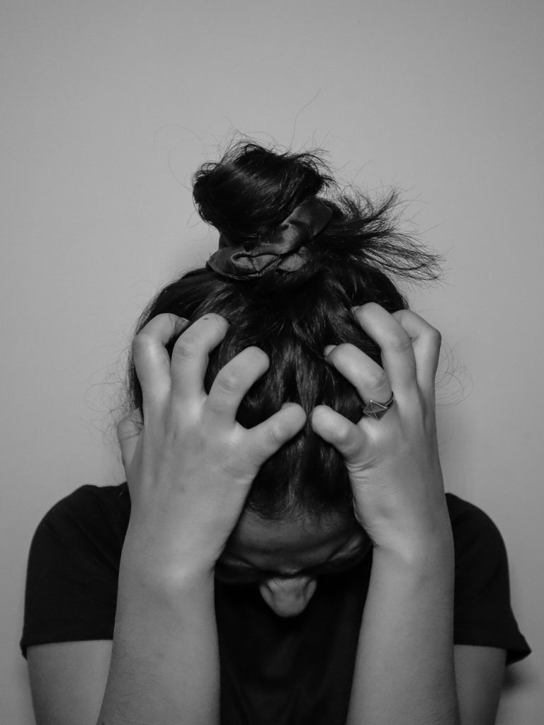  a sad woman